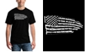 LA Pop Art Men's Pledge of Allegiance Flag Word Art T-shirt